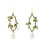 Victorian vine hook earrings by Michael Michaud