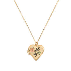 Swallow locket necklace by Fable England