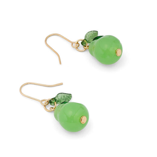 Pear glass earrings
