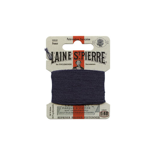 Laine St. Pierre navy darning wool