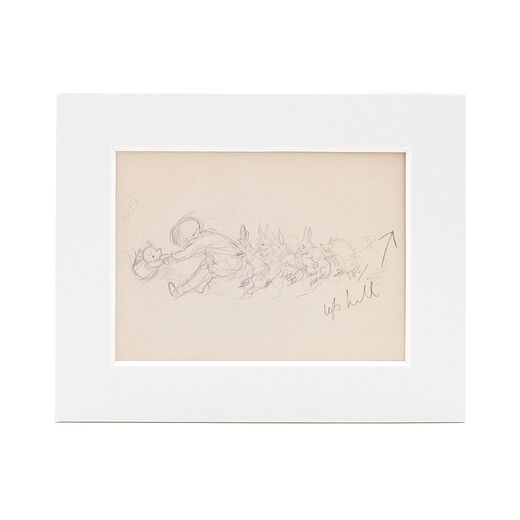 Winnie-the-Pooh goes visiting - mounted print