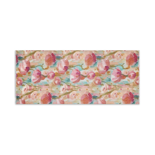Painterly peony scarf