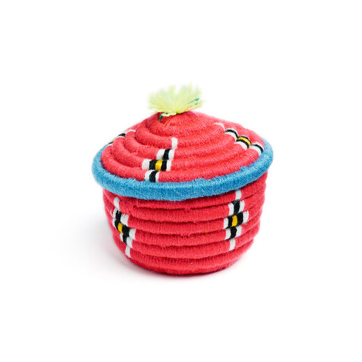 Mini coral Iranian kapu basket