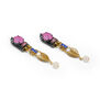 Neo Victoriana pink drop earrings by VICKISARGE