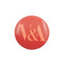 V&A red button badge