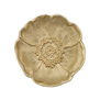 Poppy flower brass plate