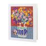 Wallflowers in Charleston vase greeting card