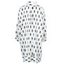 White with black rectangles Ikat shirt
