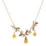 Orange blossom statement necklace by Michael Michaud