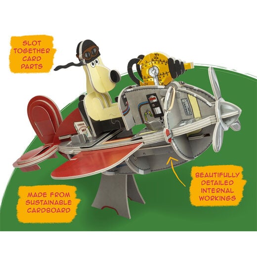 A Close Shave Gromit plane model kit