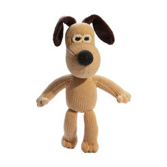Gromit knitted soft toy