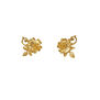 Ornate rose stud earrings by Alex Monroe