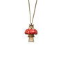 Mouse on a mushroom necklace by And Mary