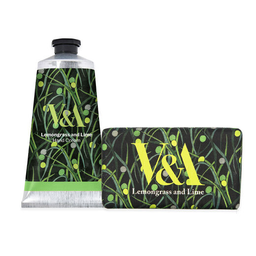 V&A lemongrass and lime hand cream & soap duo