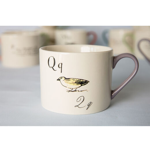 Edward Lear alphabet mug - Q