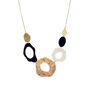 Black and golden statement necklace by Sibilia