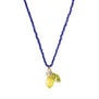 Lemon glass beaded necklace