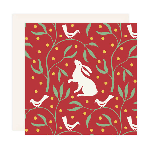 Curious Hare by Ariana Martin Christmas card pack (pack of 8)