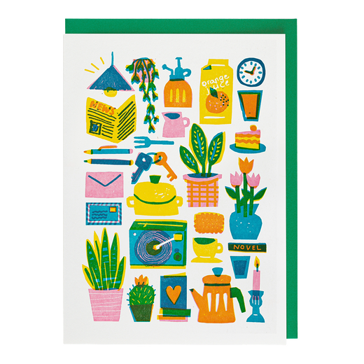 House plants greeting card