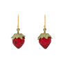 Strawberry hook earrings by Michael Michaud