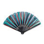Oversized iridescent hand fan