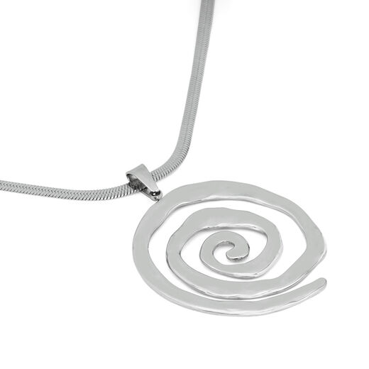 Spiral pendant necklace