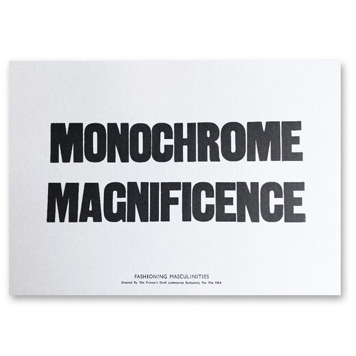 Monochrome Magnificence print by The Printer’s Devil