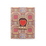 Pugin heart lock enamel badge