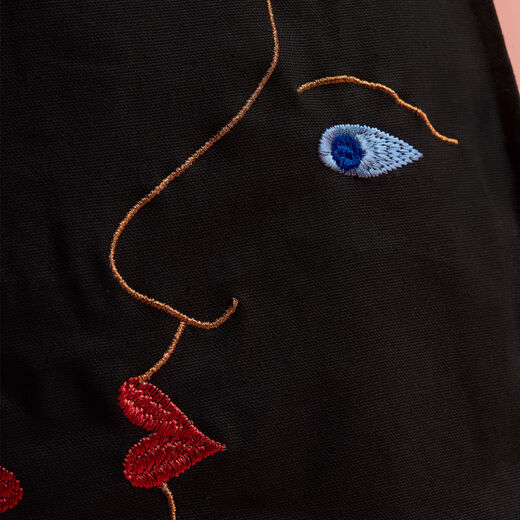 Schiaparelli: Fashion Becomes Art embroidered tote bag
