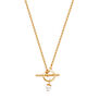 Pansy and pearl necklace by Fable England