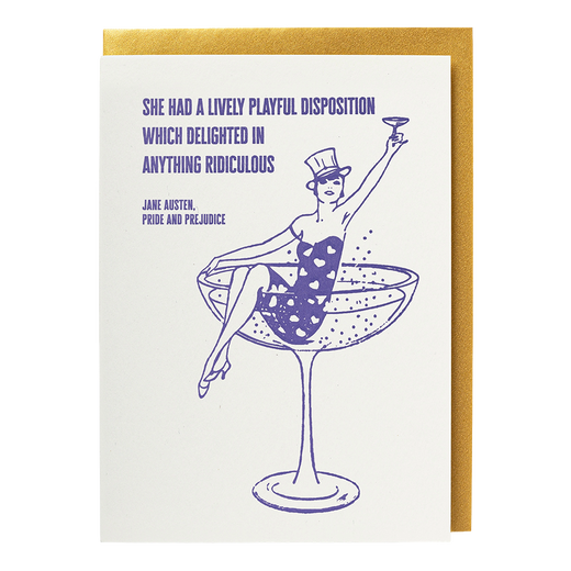 Playful disposition greeting card