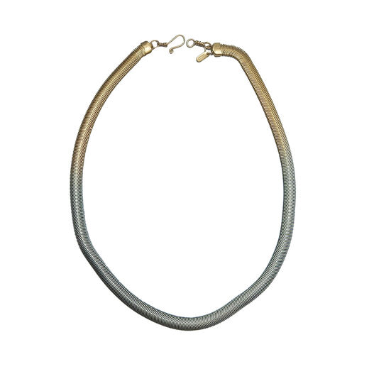 Gold and green gradient short necklace by Sarah Cavender