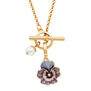 Pansy and pearl necklace by Fable England