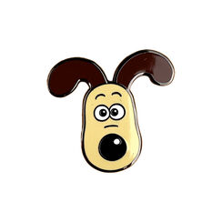 Gromit enamel pin badge
