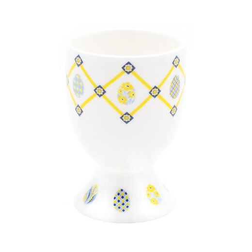 Yellow imperial trellis egg cup