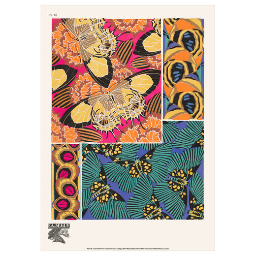 Papillons by E.A S&eacute;guy - A3 print