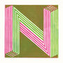 N by James Brown (Alphabet Lino Print)