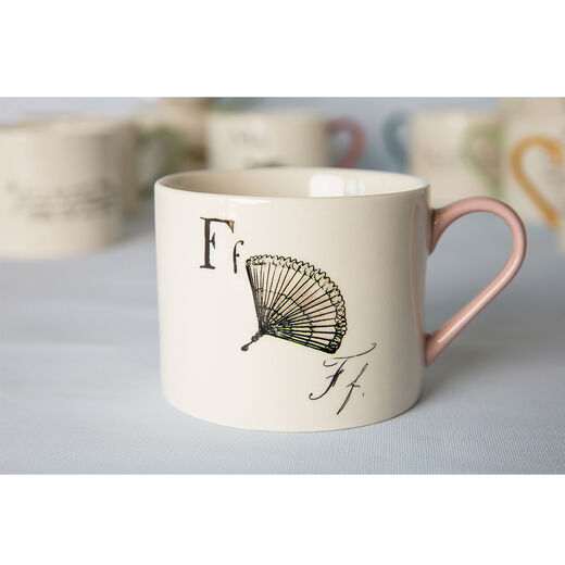Edward Lear alphabet mug - F