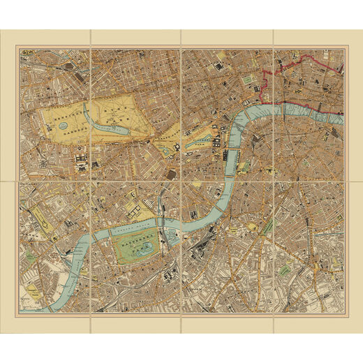 Edwardian London map