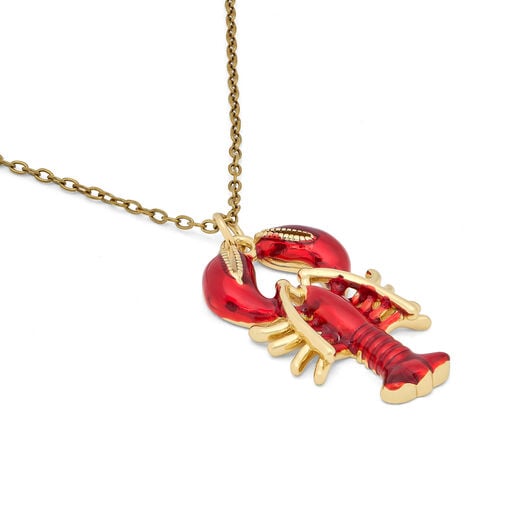 Lobster pendant necklace