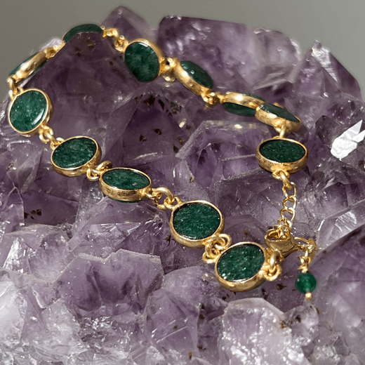 Jade confetti bracelet by Mirabelle 