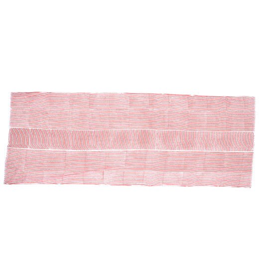 Red and white stripe scarf