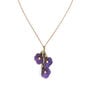 Purple petunia pendant necklace by Michael Michaud