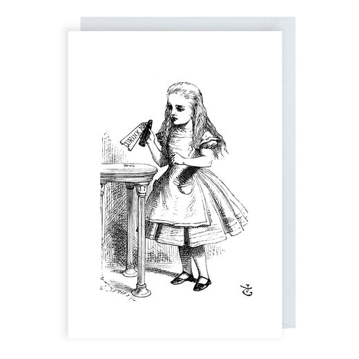 Alice in Wonderland greeting card