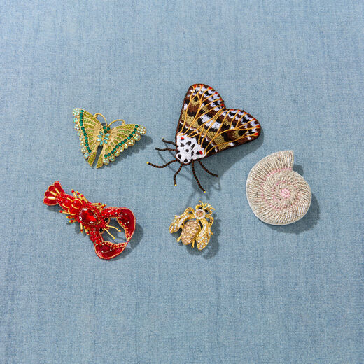 Shell brooch