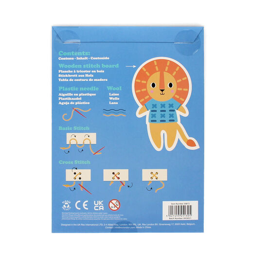 Learn to sew wooden kit - Lion