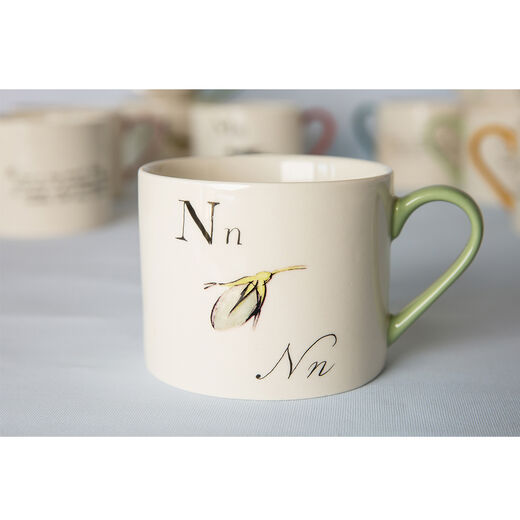 Edward Lear alphabet mug - N