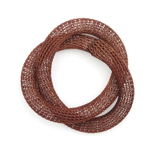 Copper knotted bangle by Sarah Cavender