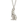 White Rabbit silver necklace by Alex Monroe