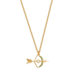 Cupid&rsquo;s bow and arrow necklace by Fable England